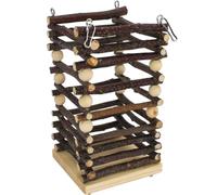 KHBUAB Wood Bunny Feeder for Small Animals Wooden Rabbit Feeder Rack with Slow Feeding Design to Reduce Waste and Develop Healthy Eating Habits for Guinea Pigs and Chinchillas
