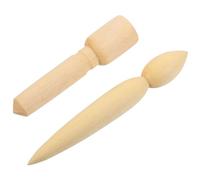 KHBUAB Wooden Pottery Spout Maker Tool with Ergonomic Design 2pcs for Shaping and Precise Sculpting of Clay Teapot Spouts for Pottery Projects by Beginners and Experienced Artisans