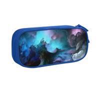 KHDKLXOHZ Cute 3D Graphics Universe Space Large Capacity Pencil Case Pen Bag Stationery Pouch Stationery Pen Case, Pencase with Compartments Zip, for School Student Girl Boy Women Men