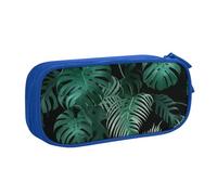 KHDKLXOHZ Cute Banana Leaf Green Large Capacity Pencil Case Pen Bag Stationery Pouch Stationery Pen Case, Pencase with Compartments Zip, for School Student Girl Boy Women Men