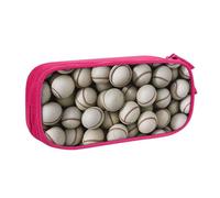 KHDKLXOHZ Cute Baseball Large Capacity Pencil Case Pen Bag Stationery Pouch Stationery Pen Case, Pencase with Compartments Zip, for School Student Girl Boy Women Men
