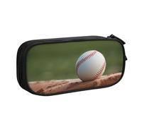 KHDKLXOHZ Cute Baseball Large Capacity Pencil Case Pen Bag Stationery Pouch Stationery Pen Case, Pencase with Compartments Zip, for School Student Girl Boy Women Men