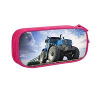 KHDKLXOHZ Cute Farm Tractor Large Capacity Pencil Case Pen Bag Stationery Pouch Stationery Pen Case, Pencase with Compartments Zip, for School Student Girl Boy Women Men