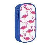 KHDKLXOHZ Cute Flamingo Large Capacity Pencil Case Pen Bag Stationery Pouch Stationery Pen Case, Pencase with Compartments Zip, for School Student Girl Boy Women Men