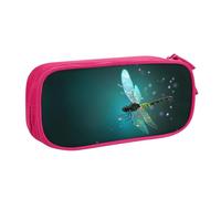 KHDKLXOHZ Cute Galaxy Animal Dragonfly Large Capacity Pencil Case Pen Bag Stationery Pouch Stationery Pen Case, Pencase with Compartments Zip, for School Student Girl Boy Women Men