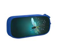 KHDKLXOHZ Cute Galaxy Animal Dragonfly Large Capacity Pencil Case Pen Bag Stationery Pouch Stationery Pen Case, Pencase with Compartments Zip, for School Student Girl Boy Women Men