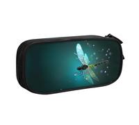 KHDKLXOHZ Cute Galaxy Animal Dragonfly Large Capacity Pencil Case Pen Bag Stationery Pouch Stationery Pen Case, Pencase with Compartments Zip, for School Student Girl Boy Women Men