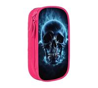 KHDKLXOHZ Cute Horror Ghost Skull Large Capacity Pencil Case Pen Bag Stationery Pouch Stationery Pen Case, Pencase with Compartments Zip, for School Student Girl Boy Women Men