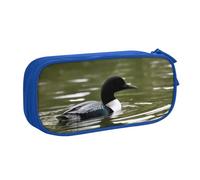 KHDKLXOHZ Cute Loon Nature Birds Large Capacity Pencil Case Pen Bag Stationery Pouch Stationery Pen Case, Pencase with Compartments Zip, for School Student Girl Boy Women Men