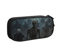 KHDKLXOHZ Cute Many Zombie Large Capacity Pencil Case Pen Bag Stationery Pouch Stationery Pen Case, Pencase with Compartments Zip, for School Student Girl Boy Women Men