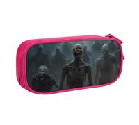 KHDKLXOHZ Cute Many Zombie Large Capacity Pencil Case Pen Bag Stationery Pouch Stationery Pen Case, Pencase with Compartments Zip, for School Student Girl Boy Women Men