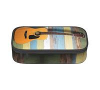 KHDKLXOHZ Pencil Case Nice Guitar Large Capacity Pencil Pouch Bag Stationery Pen Case Office Stationery Organizer Multifunctional Pencil Bag with Compartment Pencase for Girls and Boys