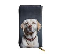 KHDKLXOHZ Stylish Cute Labrador Dog Long Leather Wallet for Women - Large Capacity Pu Leather Purse, Phone Card Holder Case Credit Card Wallet, Classy Clutch for Ladies & Men