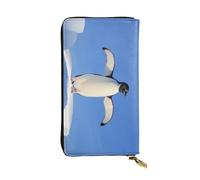 KHDKLXOHZ Stylish Cute Penguin Long Leather Wallet for Women – Large Capacity Pu Leather Purse, Phone Card Holder Case Credit Card Wallet, Classy Clutch for Ladies & Men