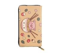 KHDKLXOHZ Stylish Delicious Sweet Ramen Long Leather Wallet for Women - Large Capacity Pu Leather Purse, Phone Card Holder Case Credit Card Wallet, Classy Clutch for Ladies & Men