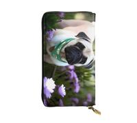 KHDKLXOHZ Stylish DOD in The Garden Long Leather Wallet for Women â€“ Large Capacity Pu Leather Purse, Phone Card Holder Case Credit Card Wallet, Classy Clutch for Ladies & Men