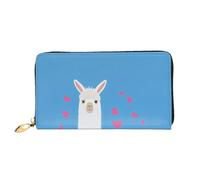 KHDKLXOHZ Stylish Long Leather Purse for Women | Cute Alpacas | Pu Leather Wallet with Zipper Clutch Bag Phone Card Holder Case Credit Card Wallet Coin Organizer Clutch Purse Bags