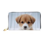KHDKLXOHZ Stylish Long Leather Purse for Women | Cute Puppy Dog | Pu Leather Wallet with Zipper Clutch Bag Phone Card Holder Case Credit Card Wallet Coin Organizer Clutch Purse Bags
