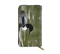 KHDKLXOHZ Stylish Loon Nature Birds Long Leather Wallet for Women â€“ Large Capacity Pu Leather Purse, Phone Card Holder Case Credit Card Wallet, Classy Clutch for Ladies & Men