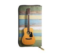 KHDKLXOHZ Stylish Nice Guitar Long Leather Wallet for Women â€“ Large Capacity Pu Leather Purse, Phone Card Holder Case Credit Card Wallet, Classy Clutch for Ladies & Men