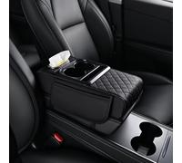KHDWOB Car Center Console Cover for Subaru XV Forester Outback Impreza BRZ WRX Legacy, Memory Foam Armrest Pad with Side Storage Pockets Comfortable Water-Resistant for Cars & SUVs,E