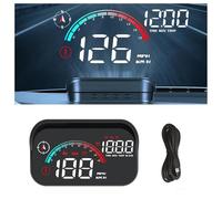 KHDWOB Digital GPS Speedometer Car MPH HUD for Mazda CX3 CX30 CX5 CX7 CX8 CX9 MX5, OBD2 GPS Speedometer For Car Digital HUD Display Plug & Play With Overspeed Alert,B