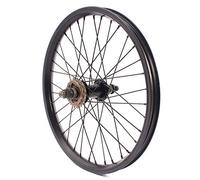 KHE 18 Inch BMX Rear Wheel 14 mm Black Anodised Aluminium TDI Rim 36 Hole 16Z Sprocket