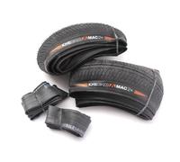KHE MAC2+ BMX Folding Tyre Set with Twiggy Tubes, 20 Inches, 2.30 Inch Width, Ultralight 360 g per Tyre, 8 Bar