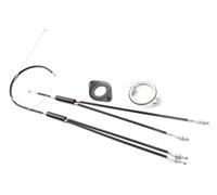 KHE MVP BMX Rotor Set 1 1/8 with Cable M6 Screws Black Like SST ORYG Odyssey