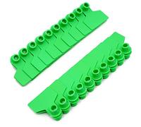 KHEARPSL Blank Ear Tags 100 Pieces Livestock Identification Cards Blank Livestock Ear Tags for Cattle Cow Pig Goat Sheep Dog (Green)