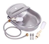 KHEARPSL Extra Large Automatic Dog Water Bowl Large Breed Outdoor Dog Livestock Waterer Stainless Steel Automatic Waterer for Dogs Messy Drinkers Livestock Chicken Duck