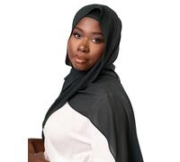 KHELANI Premium Chiffon Hijab Set for Muslim Women | Light Weight and Non Slip Islamic Head Scarf Shawl, Wrap with Matching Under Cap