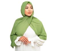 KHELANI Premium Chiffon Hijab Set for Muslim Women | Light Weight and Non Slip Islamic Head Scarf Shawl, Wrap with Matching Under Cap