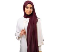 KHELANI Premium Chiffon Hijab Set for Muslim Women | Light Weight and Non Slip Islamic Head Scarf Shawl, Wrap with Matching Under Cap
