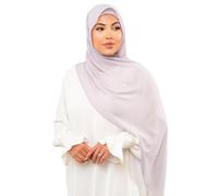 KHELANI Premium Chiffon Hijab Set for Muslim Women | Light Weight and Non Slip Islamic Head Scarf Shawl, Wrap with Matching Under Cap