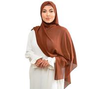 KHELANI Premium Chiffon Hijab Set for Muslim Women | Light Weight and Non Slip Islamic Head Scarf Shawl, Wrap with Matching Under Cap