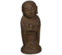 Kheops International Volcanic Stone Jizo Statue, Brown