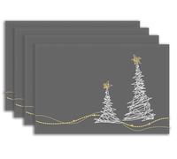 khevga Christmas Fabric Place Mats 45 x 30 cm Set of 4