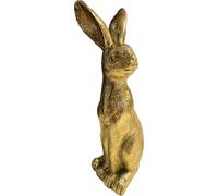 khevga Decorative Rabbit Gold - Easter Decoration Figure Large 27.5 cm, Shiny Easter Bunny Made of Polyresin, Modern Rabbit Decoration for Easter, Table Decoration & Living Room