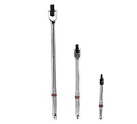 KHfgDHG Torque bar 3-Piece Breaker Bar Set with 180° Rotatable Head, 6"-15" Lengths Adjustable Torque Wrench