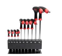 KHfgDHG Torque bar Long Hex Key Set,10 Piece Metric Allen,Easily Access Hard-to-Reach Spots, Includes Storage Case Adjustable Torque Wrench(Torx-end)