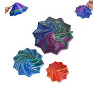 KhgFov Expanded Sensory Fidget Star, 3D Printed Carrot Tower Set with Tactile Sensory Elements, Stress Relief Fidget for Focus and Relaxation, 3 Piece Pack in Red Blue Green, Blue Green, Red Gold