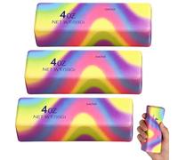 KhgFov Rainbow Butter Squishy, 3 Pcs Cheese Squishy, Stress Relief Sensory Fidget, Office Desk Decor and Travel Companion, for People Under High Stress, and Helps Break the Ice in Social Situations