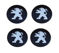 KHGFRX 4 Pcs Car Hub Centre Caps Badge Sticker, for Peugeot 207(OD:65 MM) Wheel Tyre Center Anti-wear Protection Trims Styling Accessories