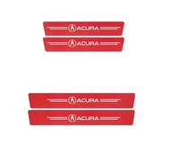KHGFRX 4Pcs Car Carbon Fiber Kick Plates, for Acura TL Door Sill Pedal Anti-Slip Anti Scratch Protector Styling Sticker Accessories