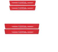KHGFRX 4Pcs Car Carbon Fiber Kick Plates, for MG MG3 Door Sill Pedal Anti-Slip Anti Scratch Protector Styling Sticker Accessories