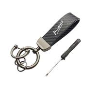 KHGFRX Car Carbon fiber Zinc Alloy Key Rings, for Citroen Picasso Detachable Rotatable Anti-lost Key chains replacement decorate Accessories,A-M