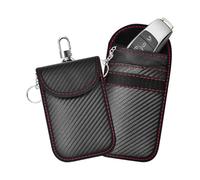 KHGUZ 2PCS Car Faraday Bags for Key Fob, Signal Blocking Protector Black