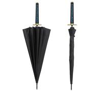 KHHK Anime Cosplay Demon Umbrella，long Handle Big Samurai Umbrellas,16 Bones Stormproof Multifunctional Rain Gear ，for Slayer Fans Christmas Birthday, Tokitou Muichirou