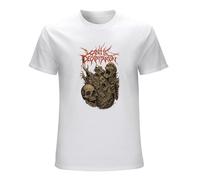 Khian SOON Cattle Decapitation Alone at The Landfill Short Sleeves Men's Fashion T Shirts White XL
